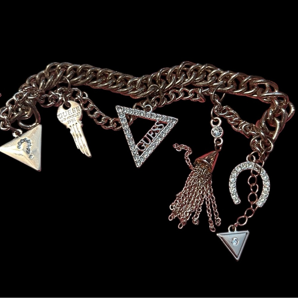 GUESS Double Strand Charm Bracelet